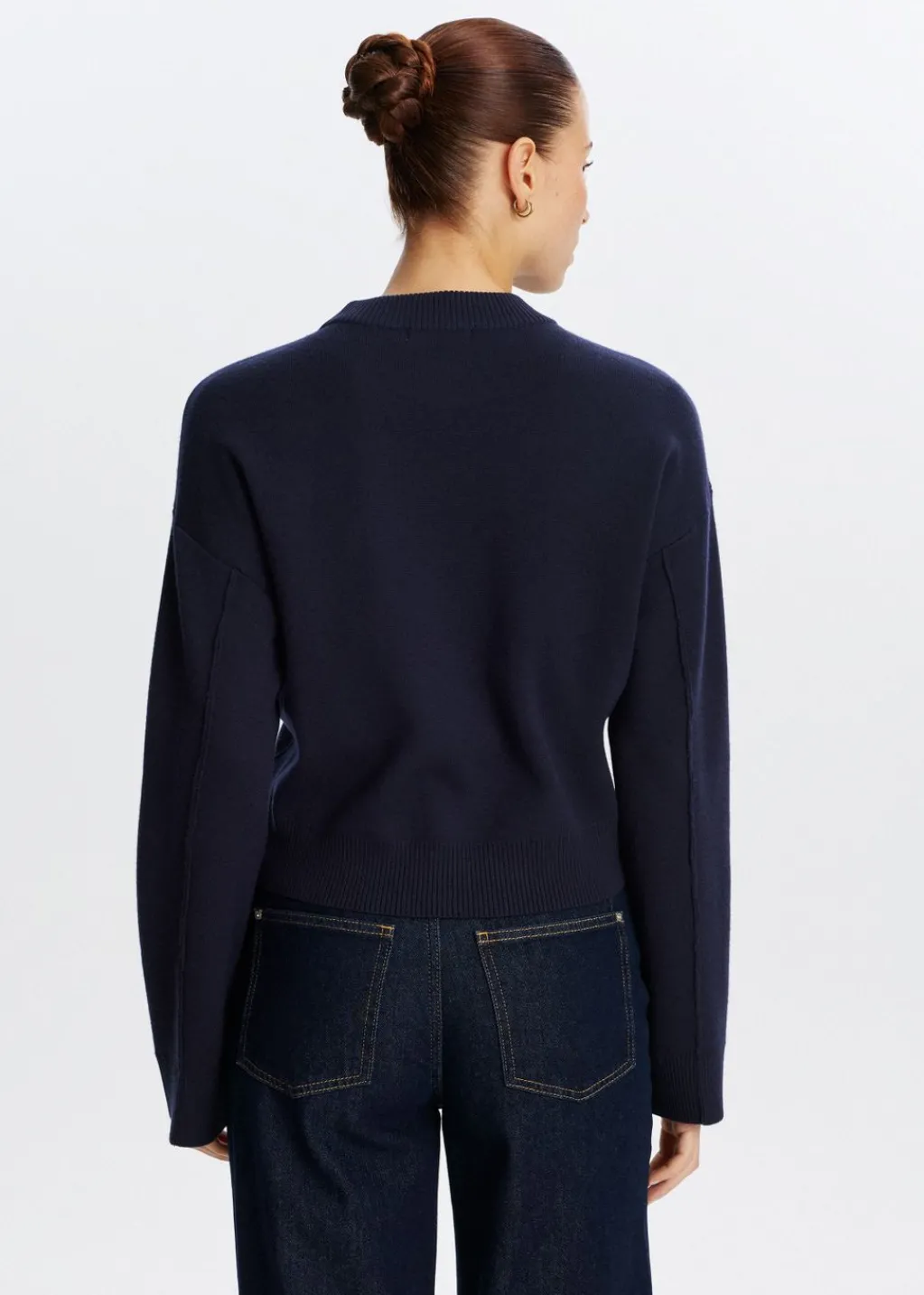 Truien En Vesten<The Sting Trui met label donkerblauw