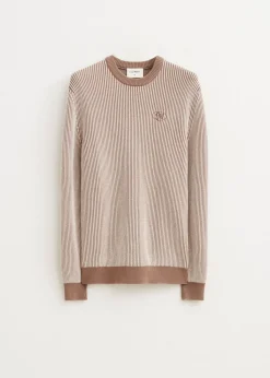 Truien En Vesten<The Sting Trui met logo taupe