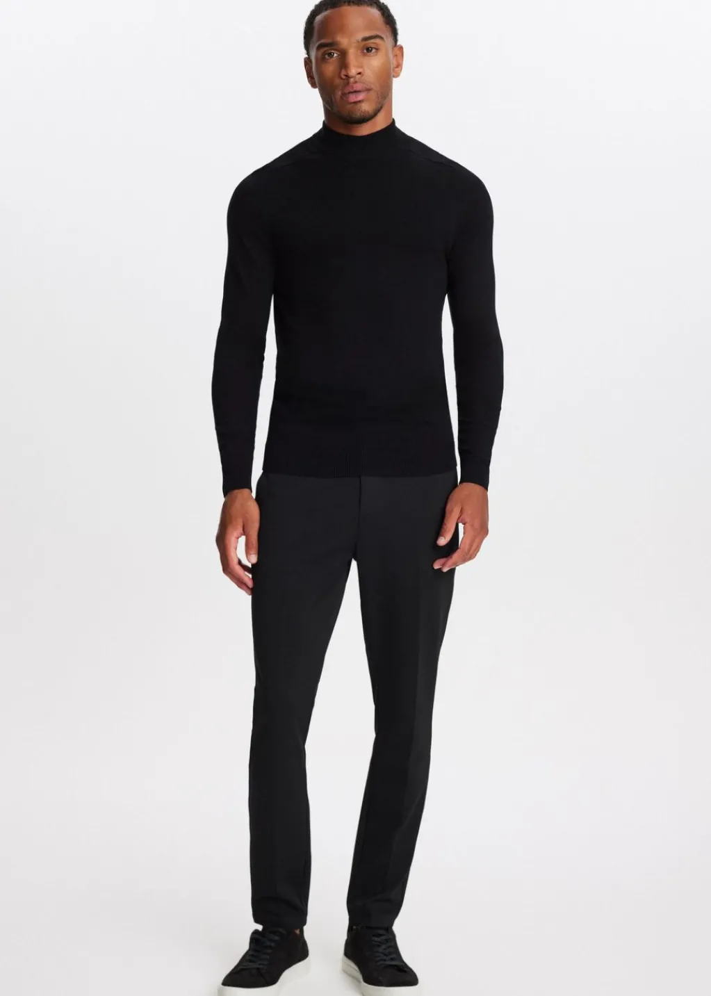 Truien En Vesten<The Sting Trui met mock-neck zwart
