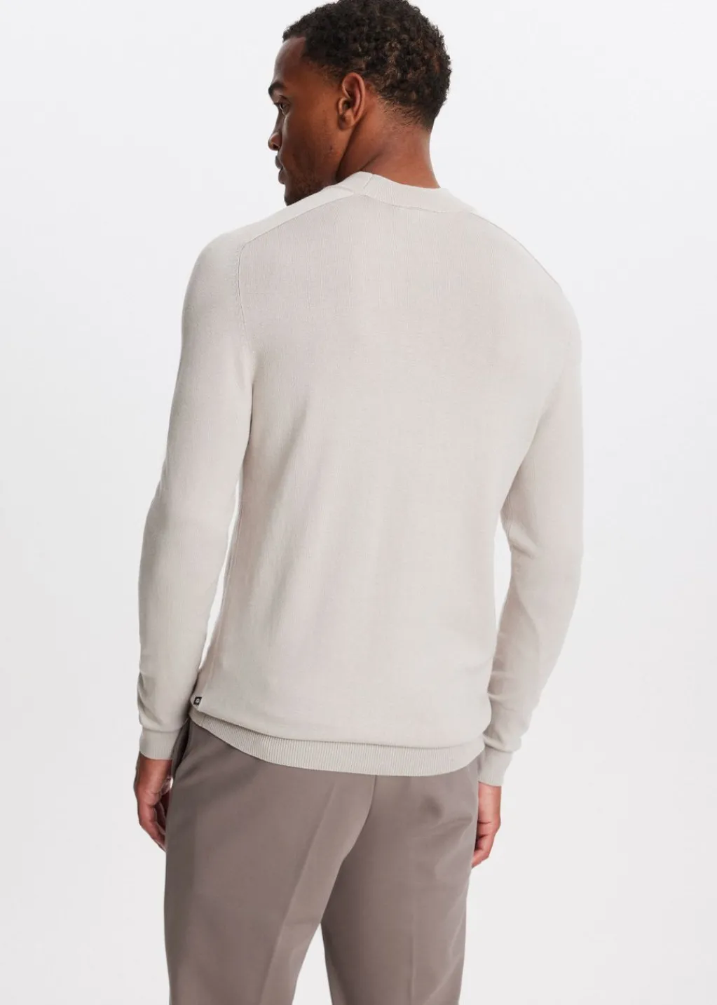 Truien En Vesten<The Sting Trui met mock-neck klei