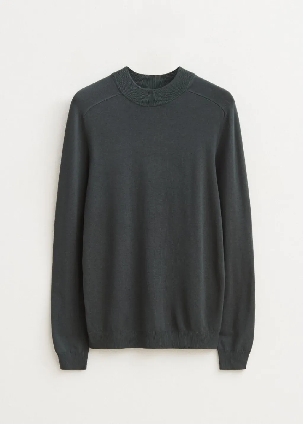 Truien En Vesten<The Sting Trui met mock-neck groen, grijs