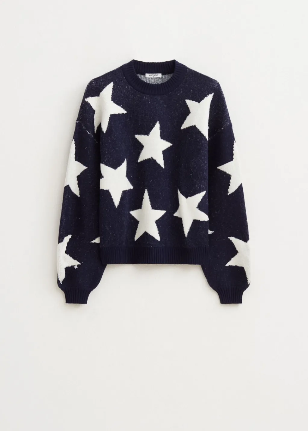 Truien En Vesten<The Sting Trui met sterren donkerblauw