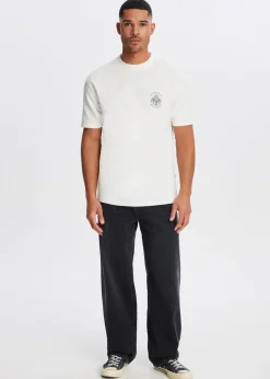 T-Shirts<The Sting T-shirt met emblem wit, off-white