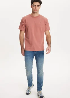 T-Shirts<The Sting T-shirt met logo terracotta, zacht