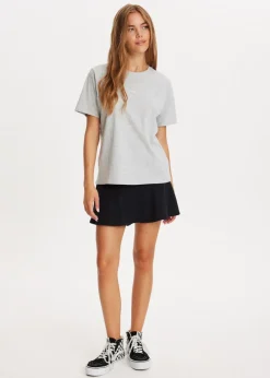 Basics|T-Shirts<The Sting T-shirt met logo grijs gem&ecirc;leerd