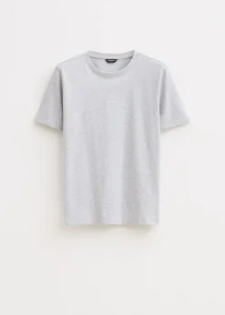 Basics|T-Shirts<The Sting T-shirt met logo grijs gemêleerd