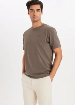 T-Shirts<The Sting T-shirt met logo lichtbruin