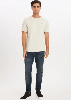 T-Shirts<The Sting T-shirt met logo lichtzand