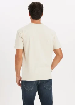 T-Shirts<The Sting T-shirt met logo lichtzand