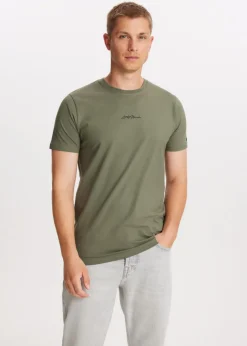 T-Shirts<The Sting T-shirt met merk logo groen, olijf