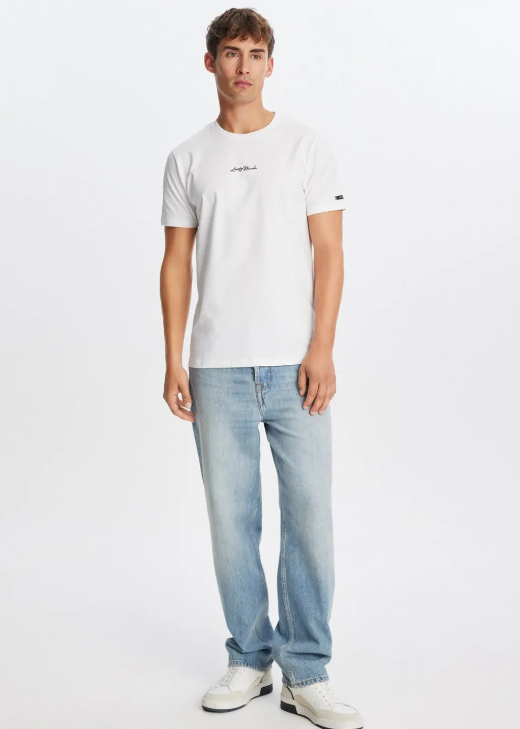 T-Shirts<The Sting T-shirt met merk logo wit