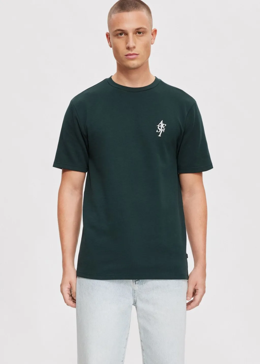 T-Shirts<The Sting T-shirt met merk logo petrol