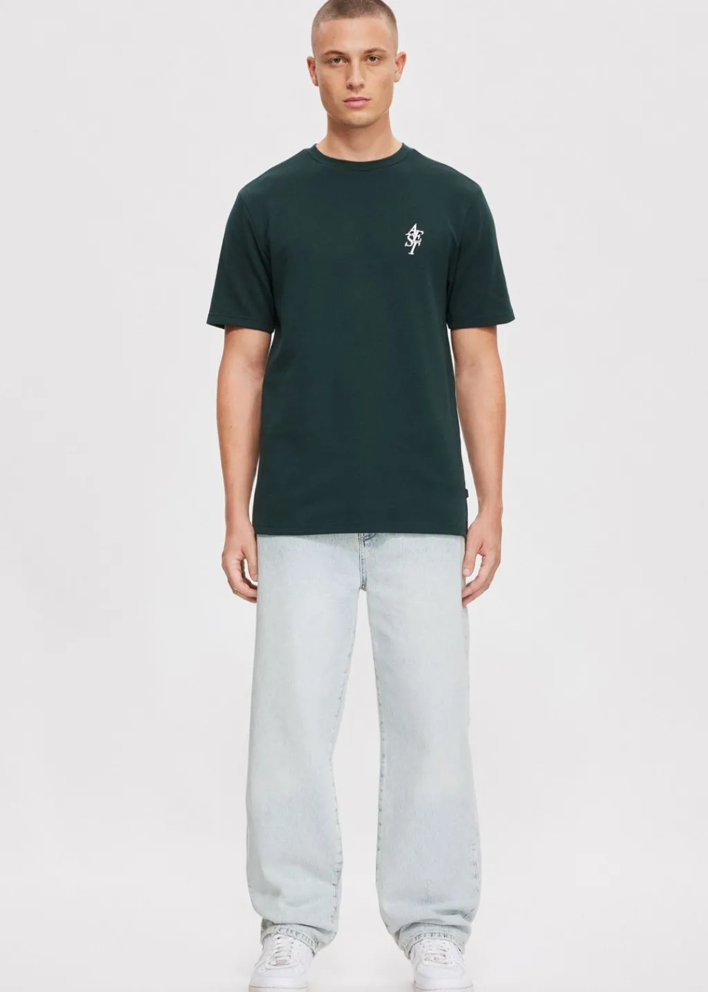 T-Shirts<The Sting T-shirt met merk logo petrol