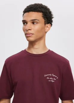 T-Shirts<The Sting T-shirt met print inspired bordeaux
