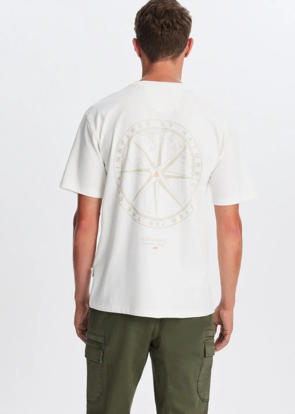 T-Shirts<The Sting T-shirt met print kompas wit, off-white