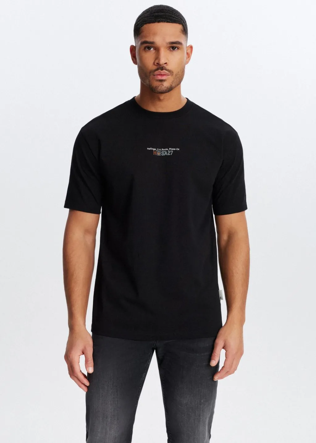 T-Shirts<The Sting T-shirt met print route zwart