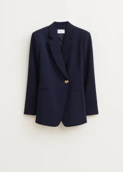 Blazers En Gilets<The Sting Twill blazer met knoop donkerblauw