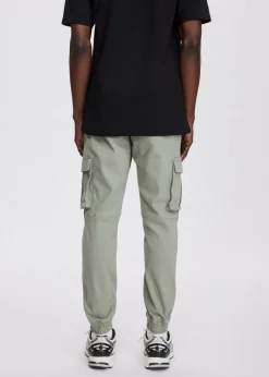 Broeken<The Sting Twill cargobroek salie groen