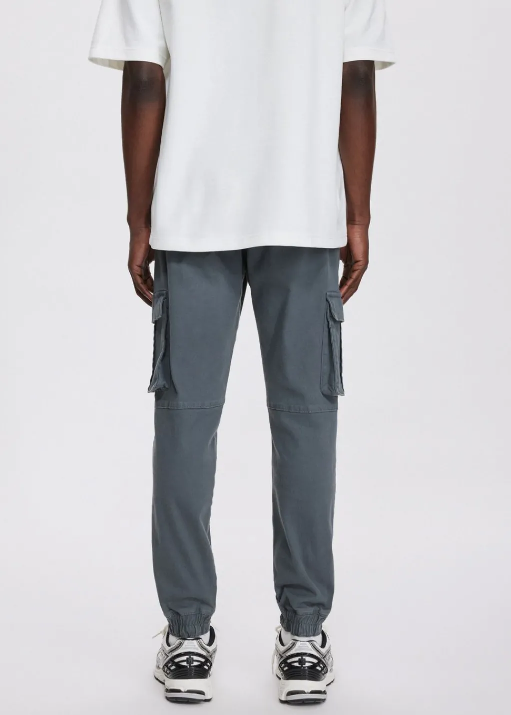 Broeken<The Sting Twill cargobroek donkergrijs