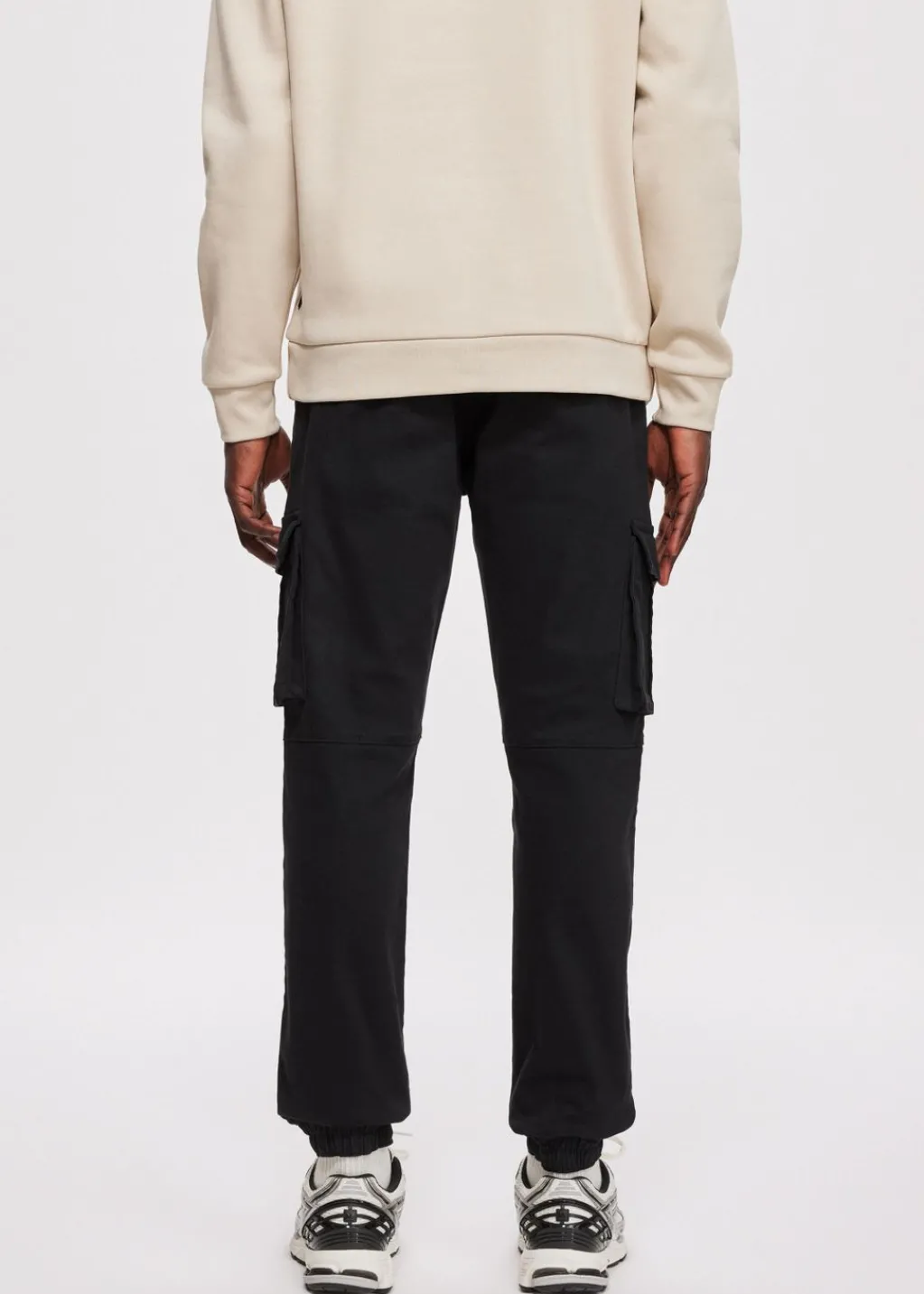 Broeken<The Sting Twill cargobroek zwart