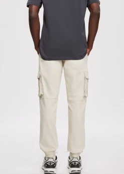 Broeken<The Sting Twill cargobroek ecru