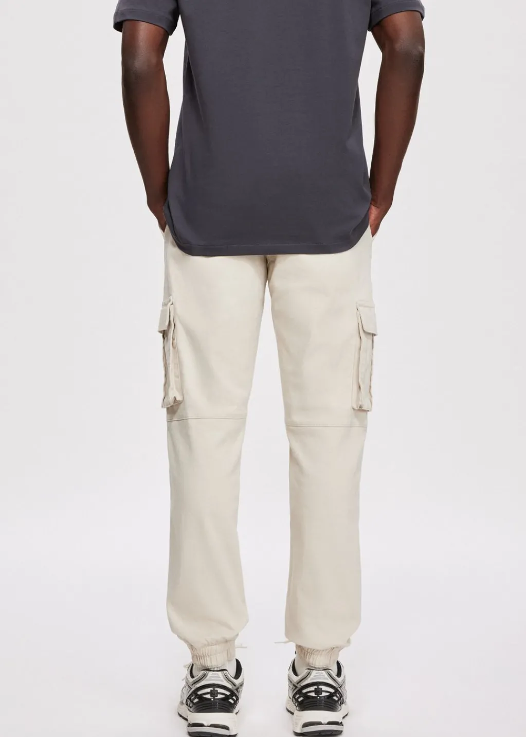 Broeken<The Sting Twill cargobroek ecru