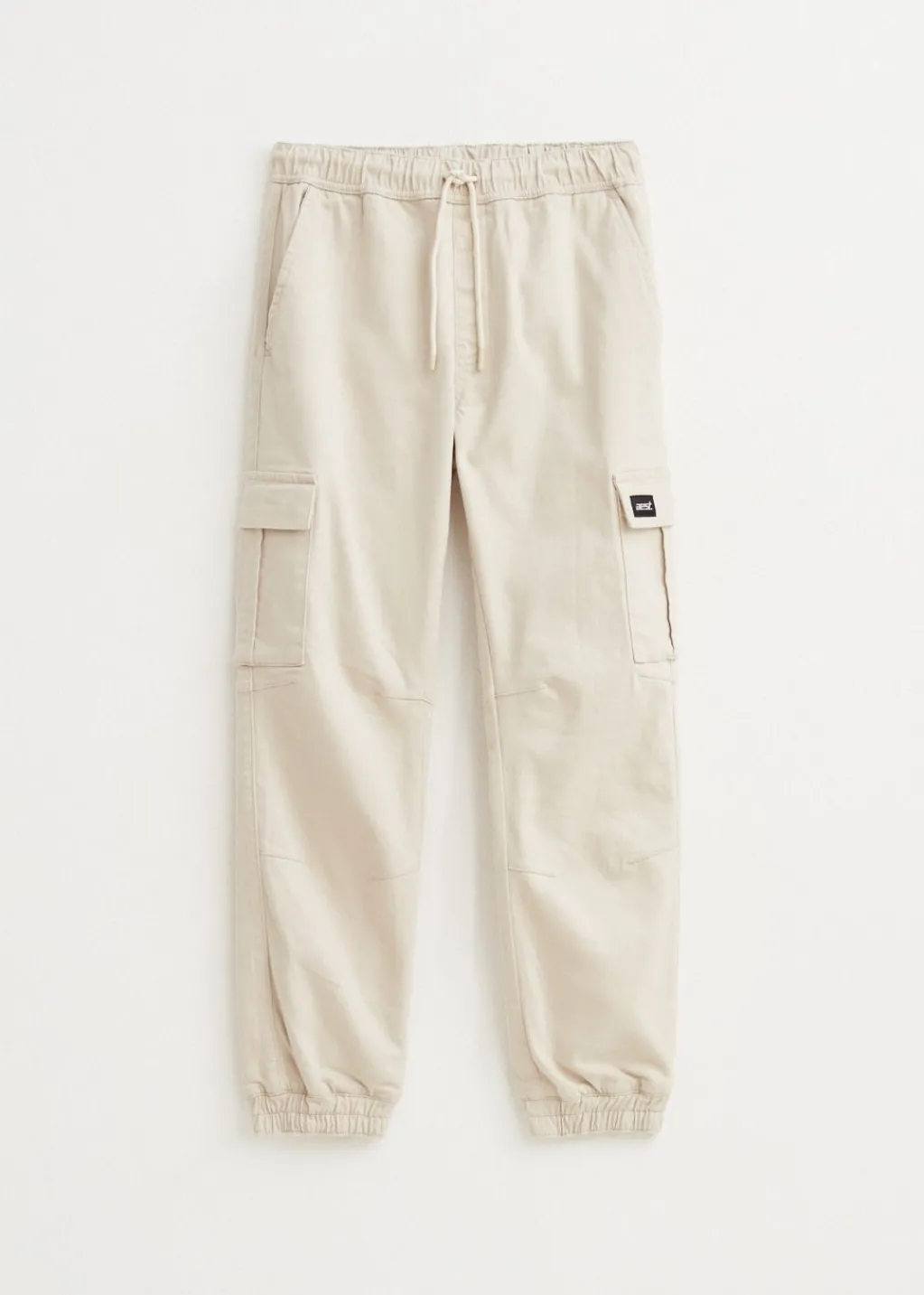 Broeken<The Sting Twill cargobroek ecru