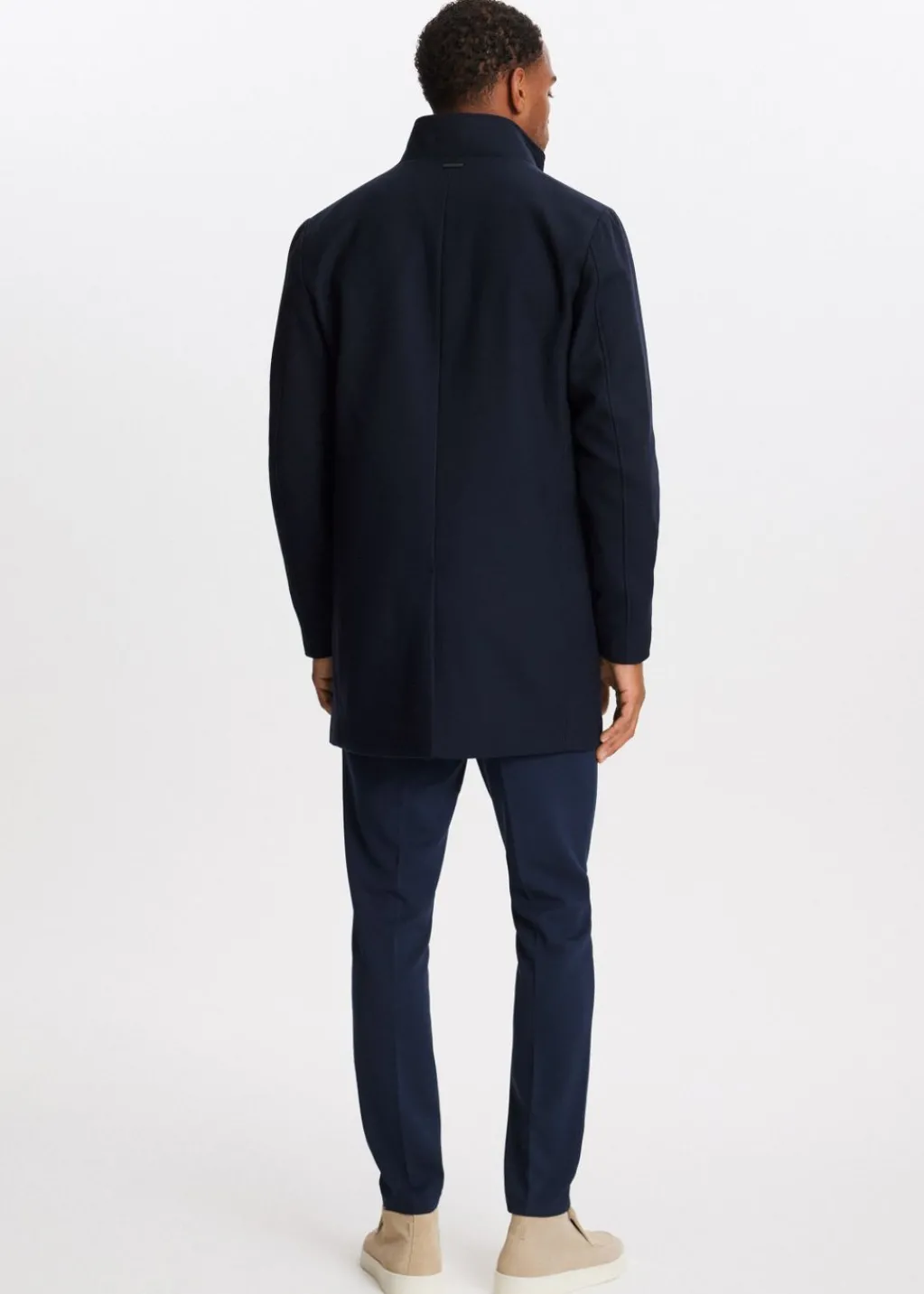 Jassen<The Sting Twill overcoat donkerblauw