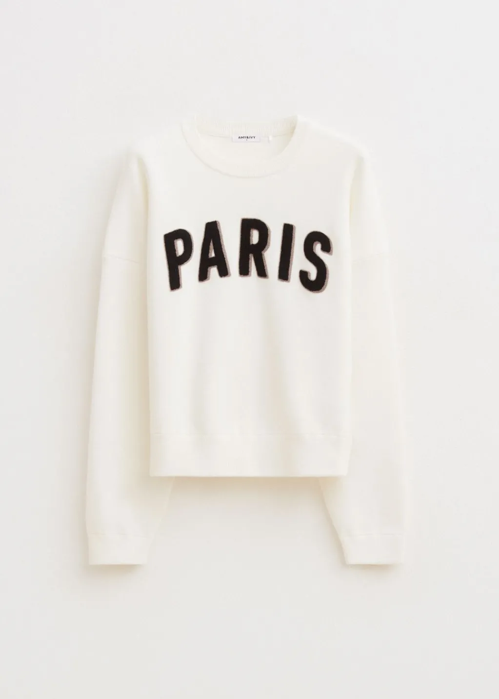 Truien En Vesten<The Sting Varsity trui Paris wit, off-white