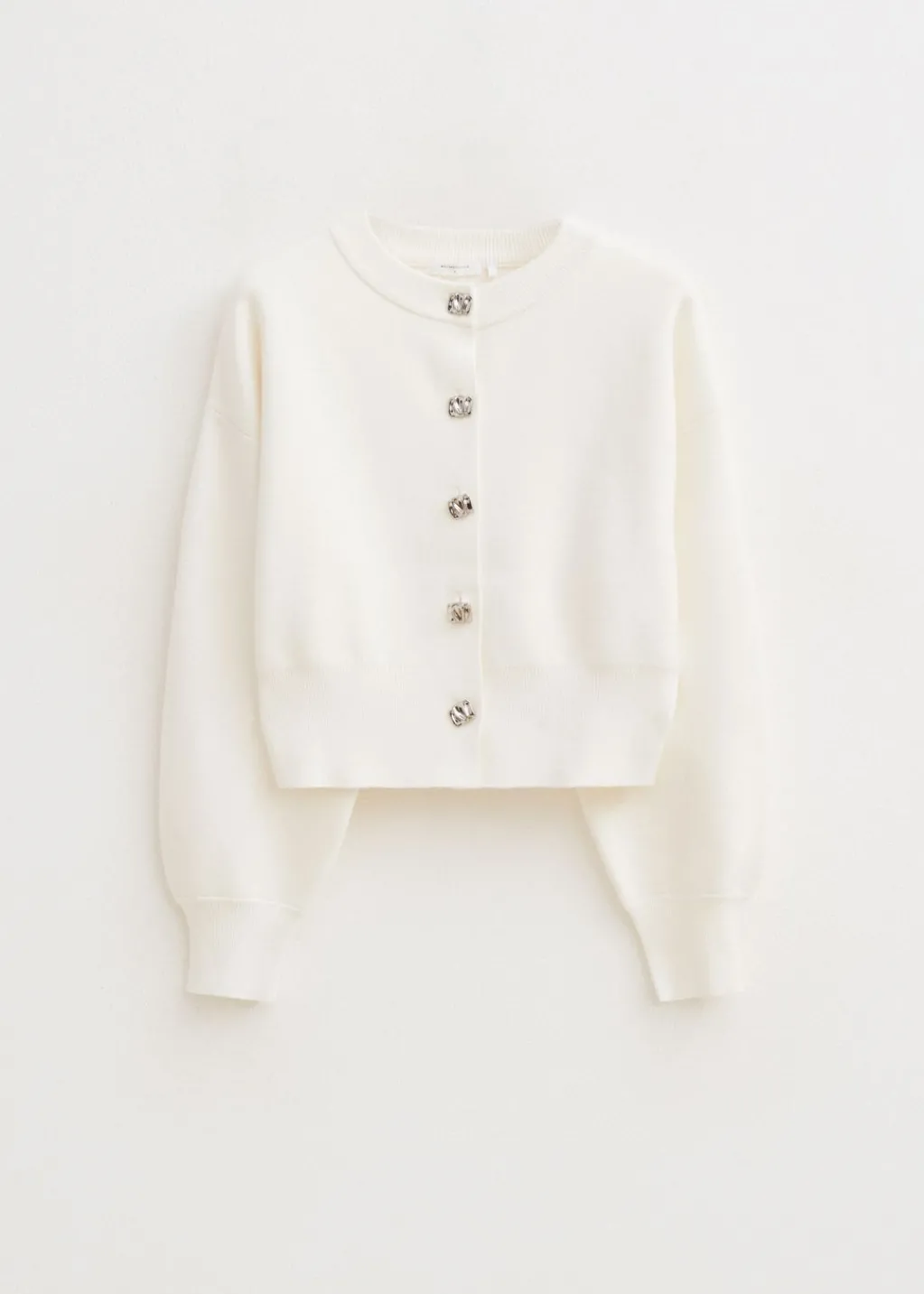 Truien En Vesten<The Sting Vest met pofdetail wit, off-white