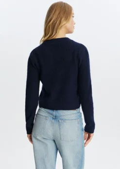Truien En Vesten<The Sting Vest met strikjes donkerblauw