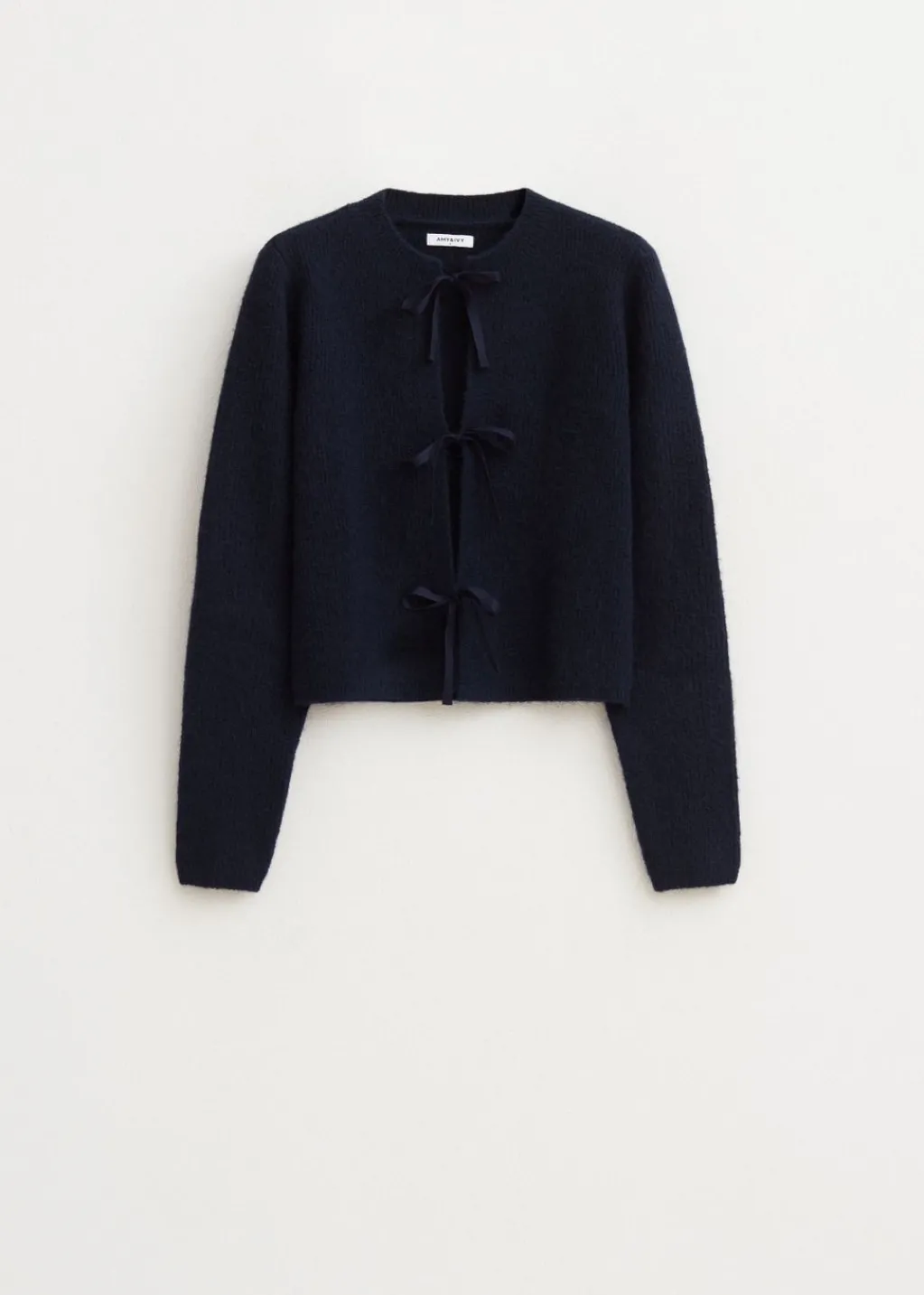 Truien En Vesten<The Sting Vest met strikjes donkerblauw