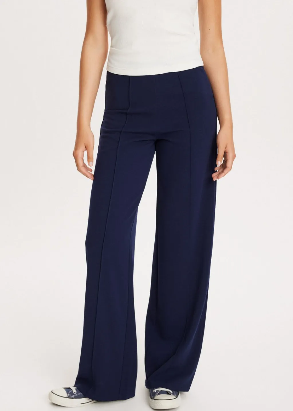 Basics|Broeken<The Sting Wijde broek donkerblauw