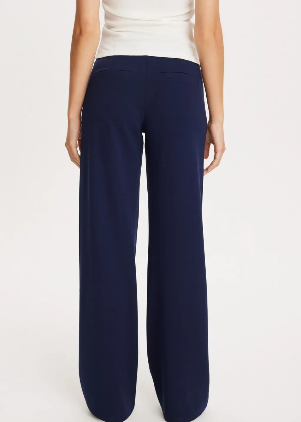 Basics|Broeken<The Sting Wijde broek donkerblauw