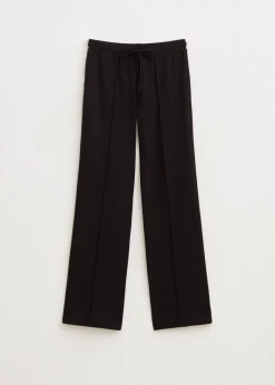 Basics|Broeken<The Sting Wijde broek met pintuck zwart