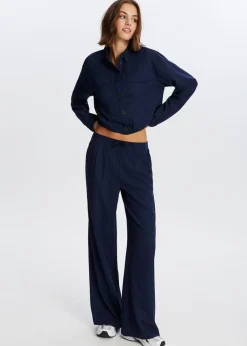 Broeken<The Sting Wijde broek met plooien meerkleurig