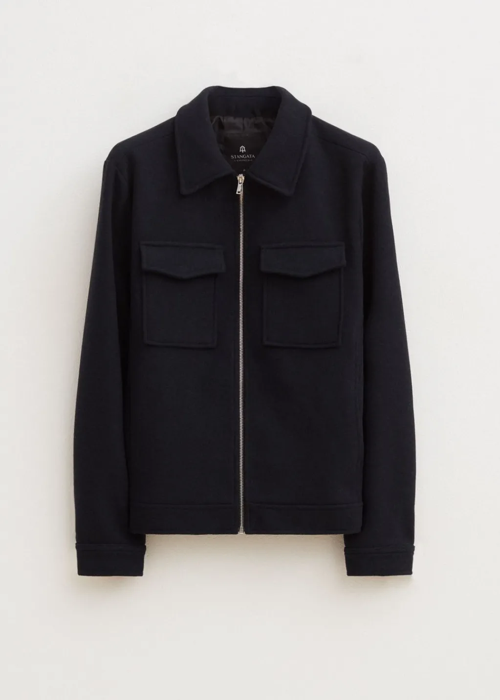 Jassen<The Sting Wolmix jas met rits donkerblauw