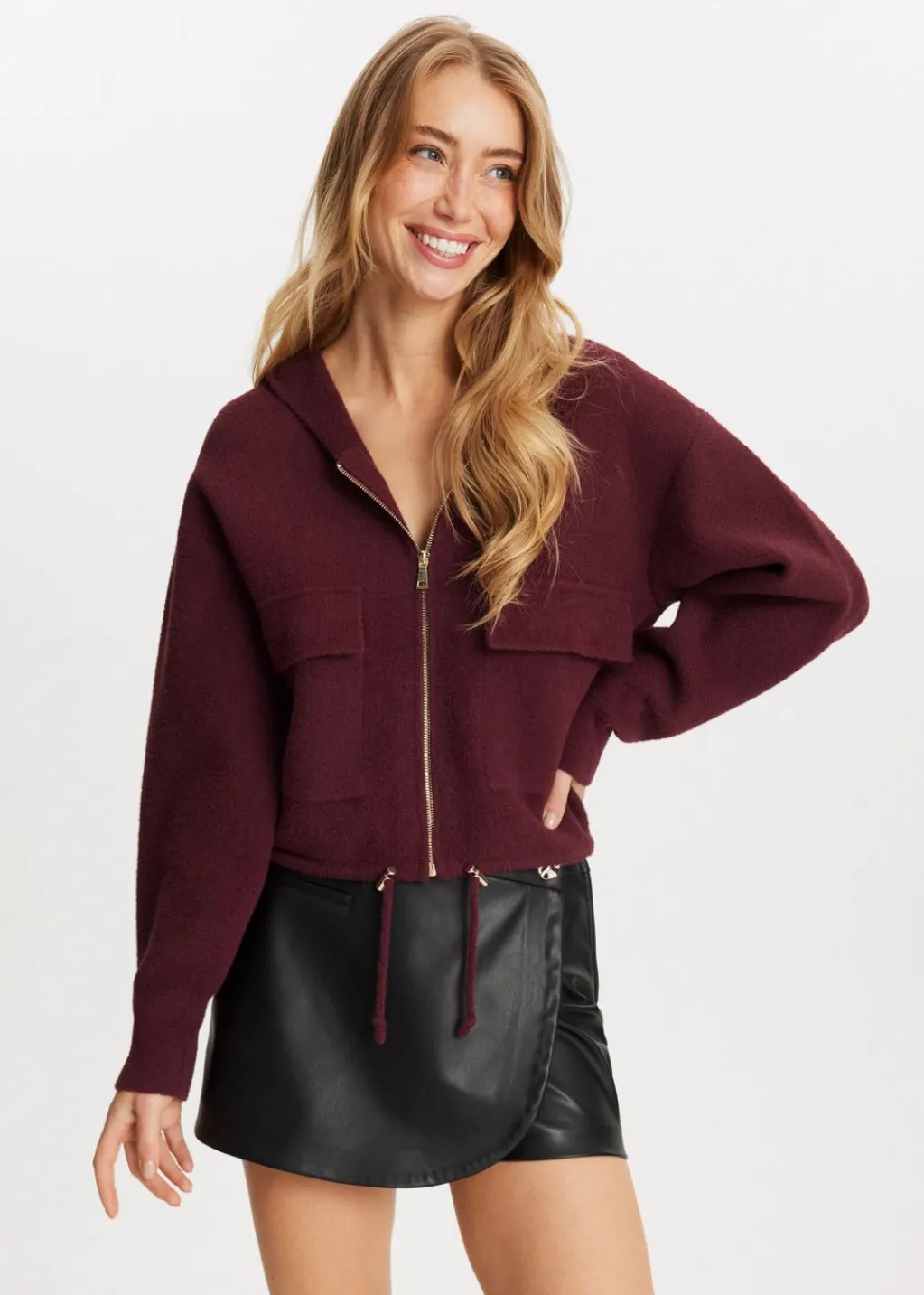 Truien En Vesten<The Sting Zacht gebreid vest bordeaux