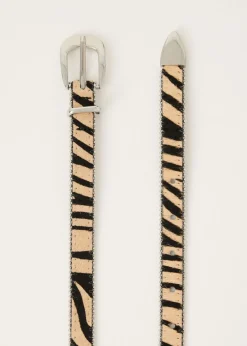 Riemen<The Sting Zebra riem meerkleurig